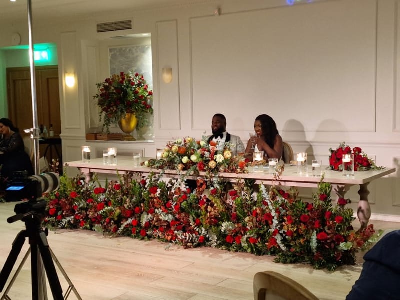 Nigerian Red wedding theme in Athens