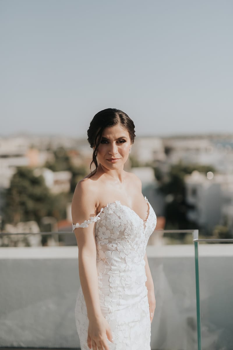 Helen and Aron's White Wedding in Athens 