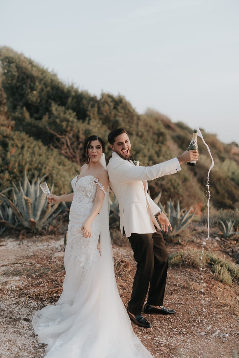 Helen and Aron's White Wedding in Athens 