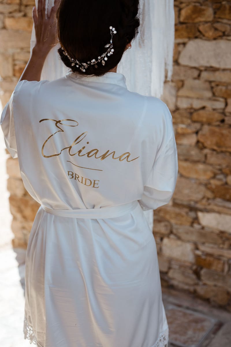 Eliana & Peter Bohemian wedding in Ios