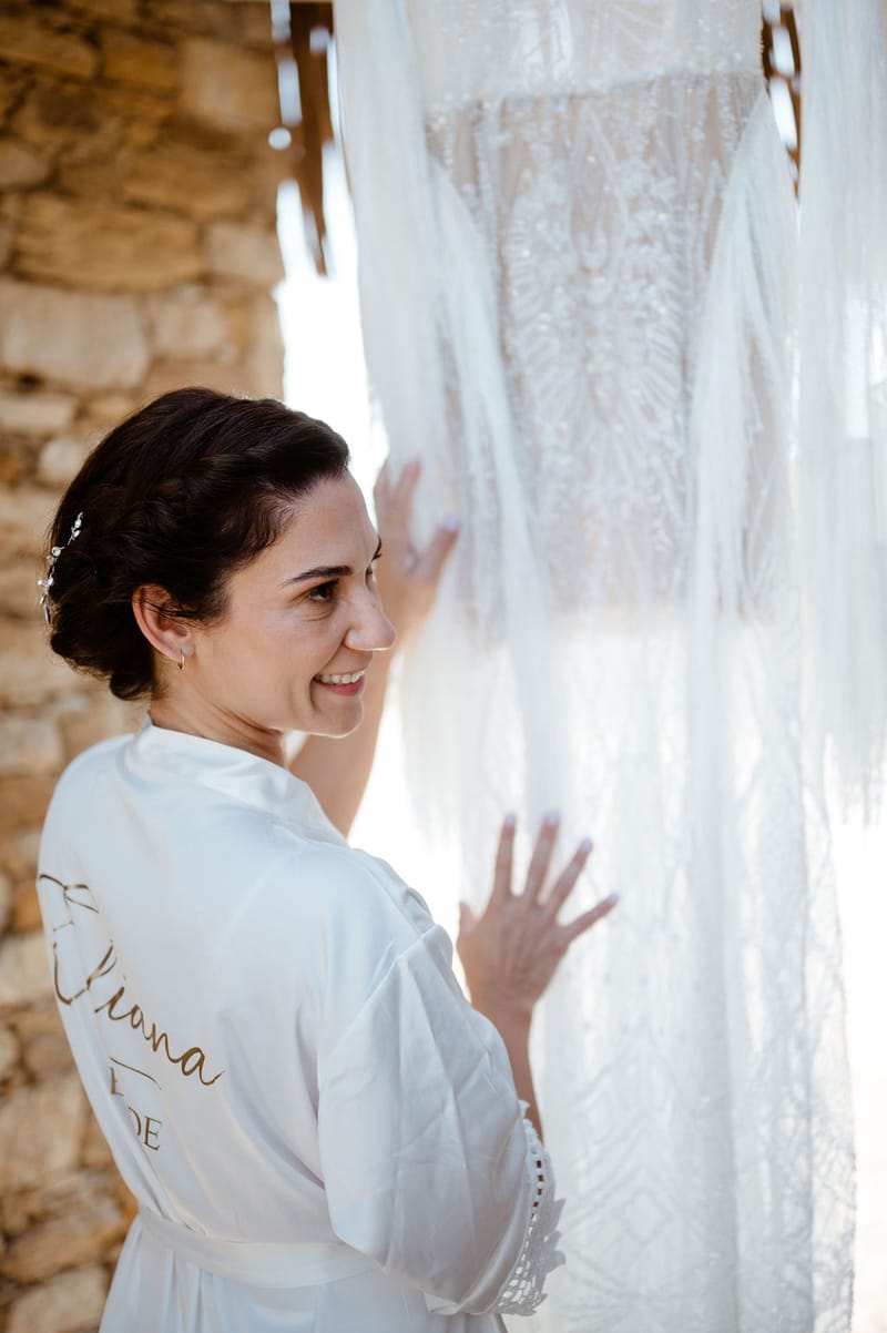 Eliana & Peter Bohemian wedding in Ios