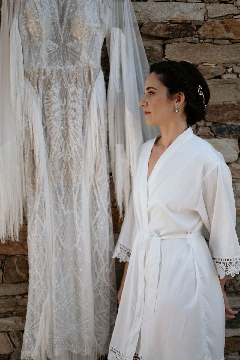 Eliana & Peter Bohemian wedding in Ios