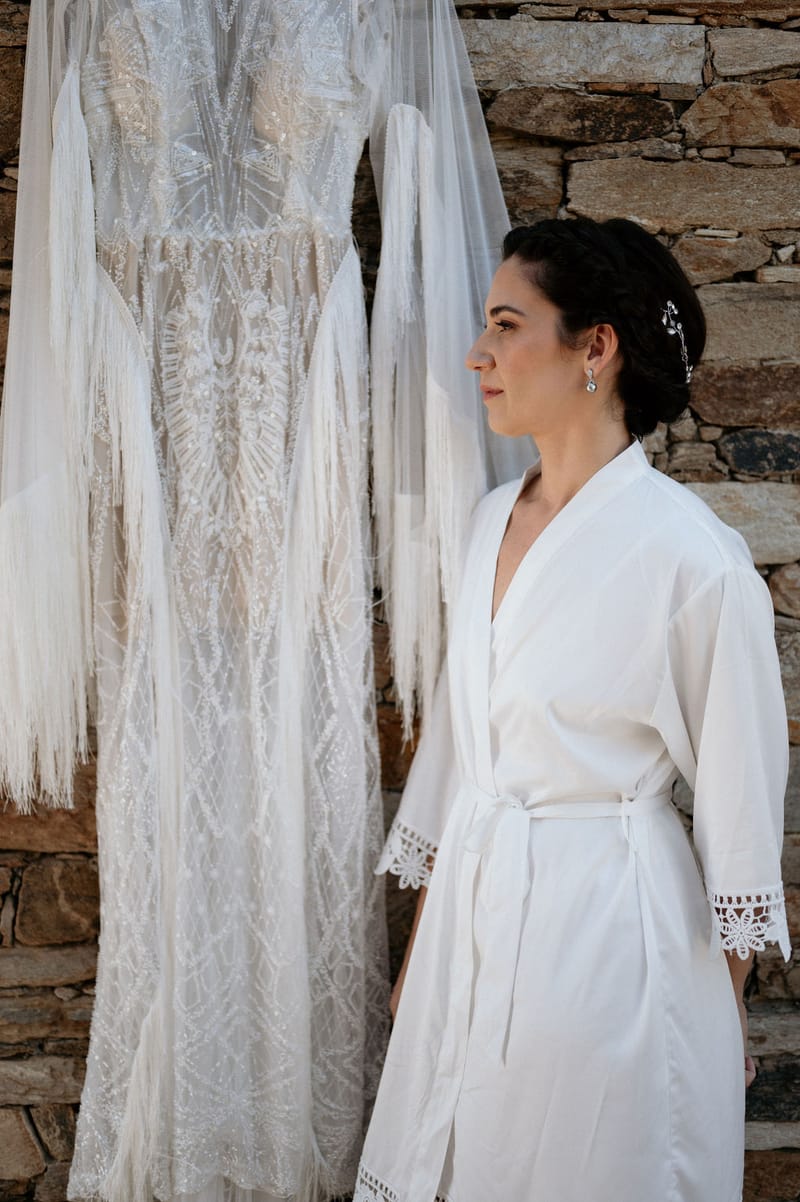 Eliana & Peter Bohemian wedding in Ios