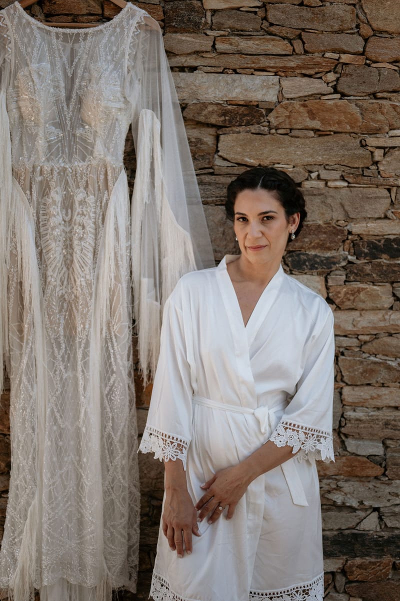 Eliana & Peter Bohemian wedding in Ios