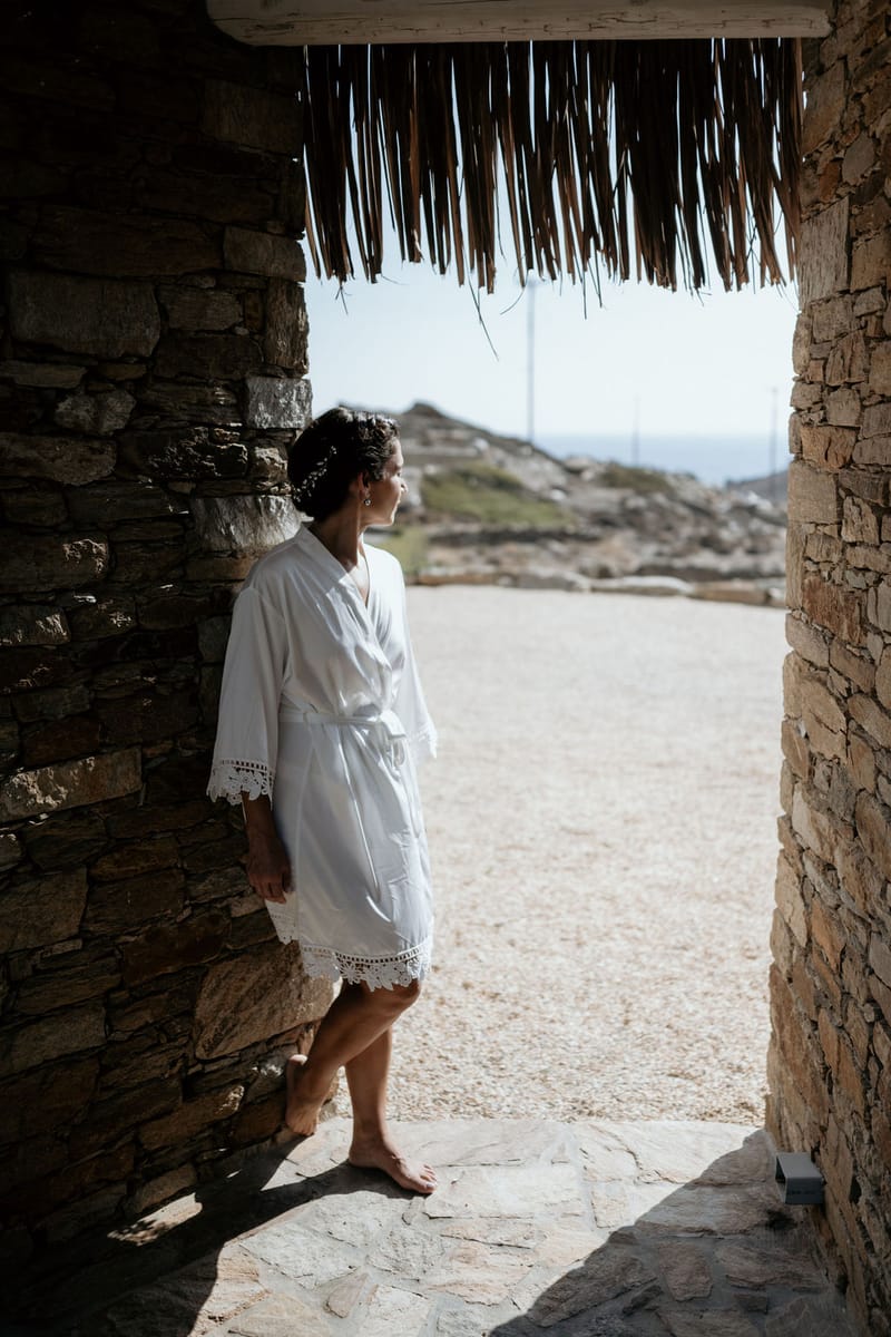 Eliana & Peter Bohemian wedding in Ios