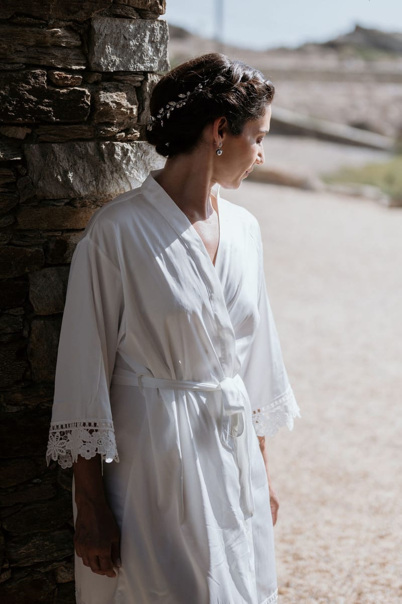 Eliana & Peter Bohemian wedding in Ios