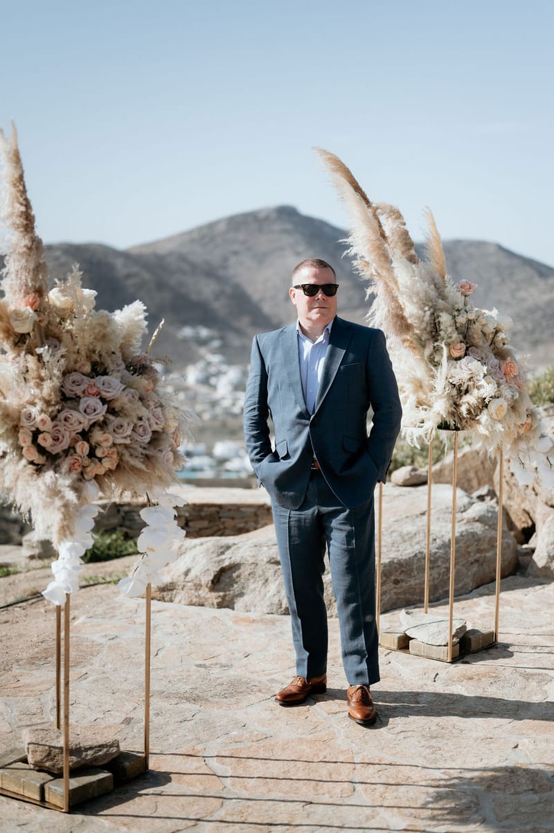 Eliana & Peter Bohemian wedding in Ios