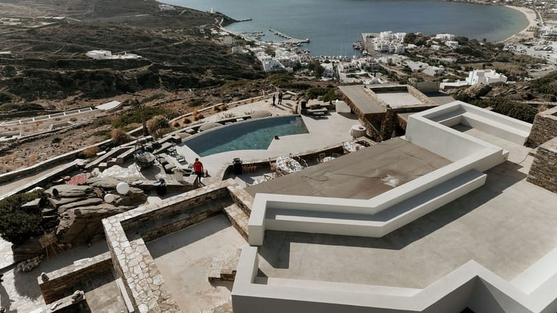 Eliana & Peter Bohemian wedding in Ios