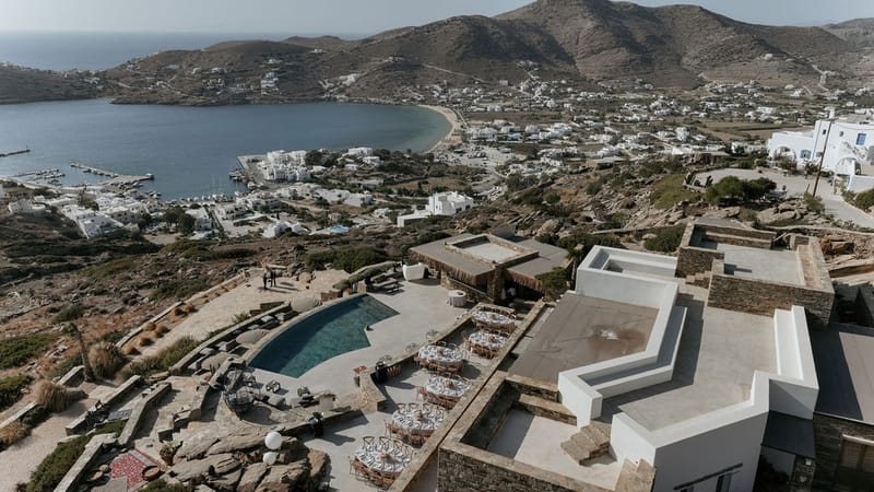 Eliana & Peter Bohemian wedding in Ios