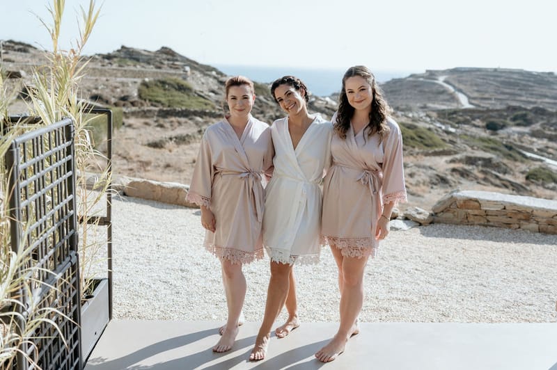 Eliana & Peter Bohemian wedding in Ios