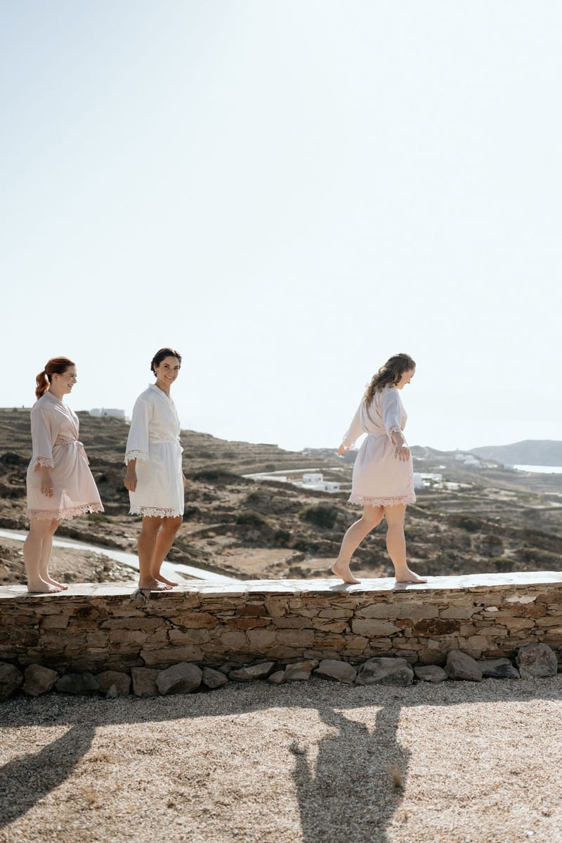 Eliana & Peter Bohemian wedding in Ios