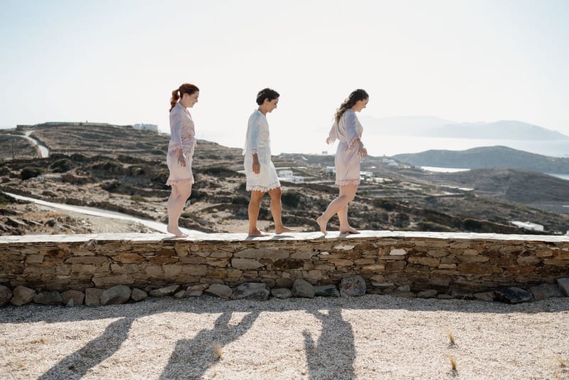 Eliana & Peter Bohemian wedding in Ios