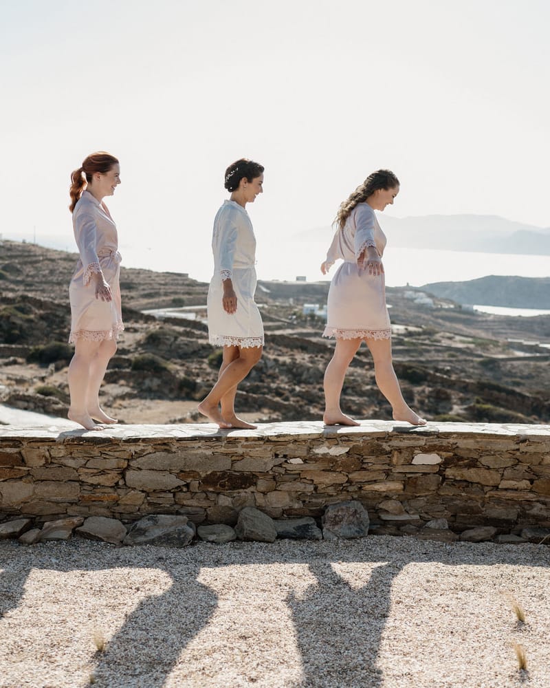 Eliana & Peter Bohemian wedding in Ios