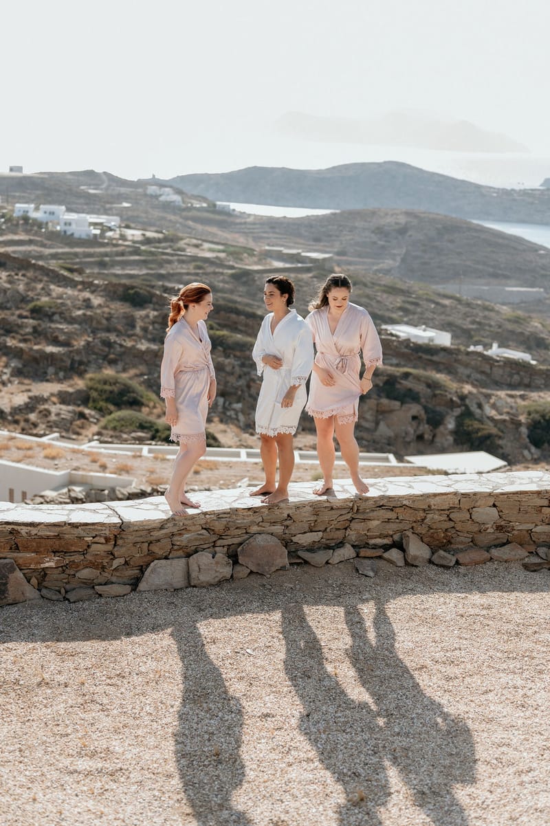 Eliana & Peter Bohemian wedding in Ios