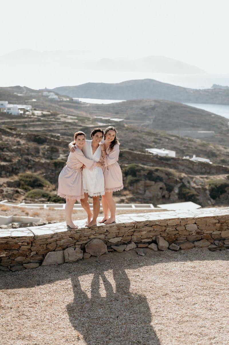 Eliana & Peter Bohemian wedding in Ios