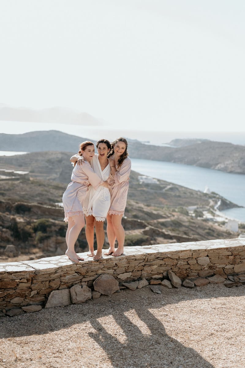 Eliana & Peter Bohemian wedding in Ios