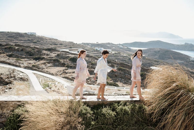 Eliana & Peter Bohemian wedding in Ios