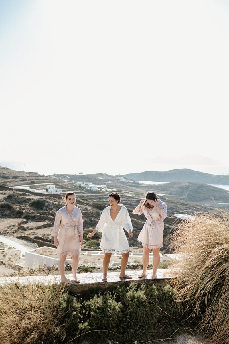 Eliana & Peter Bohemian wedding in Ios