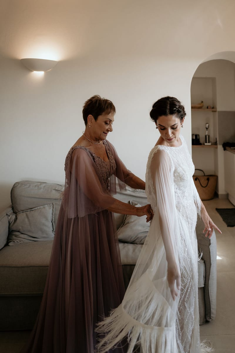 Eliana & Peter Bohemian wedding in Ios