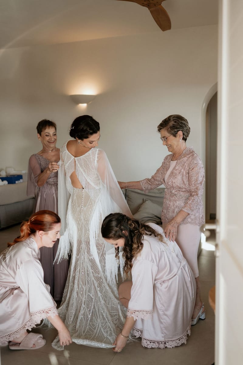 Eliana & Peter Bohemian wedding in Ios