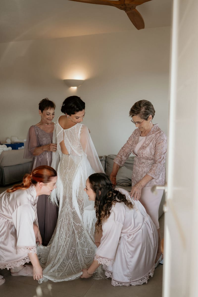 Eliana & Peter Bohemian wedding in Ios