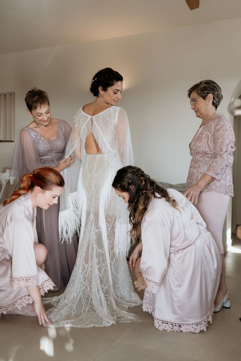 Eliana & Peter Bohemian wedding in Ios