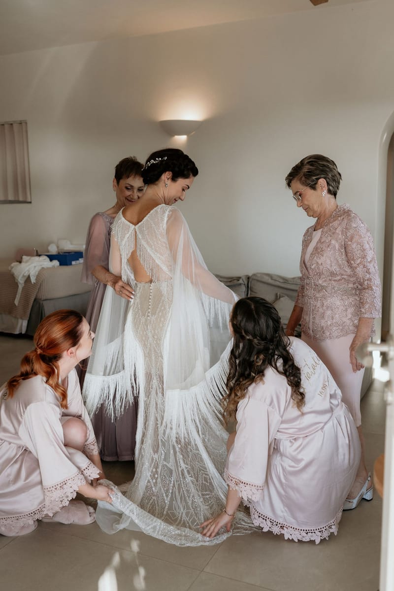 Eliana & Peter Bohemian wedding in Ios