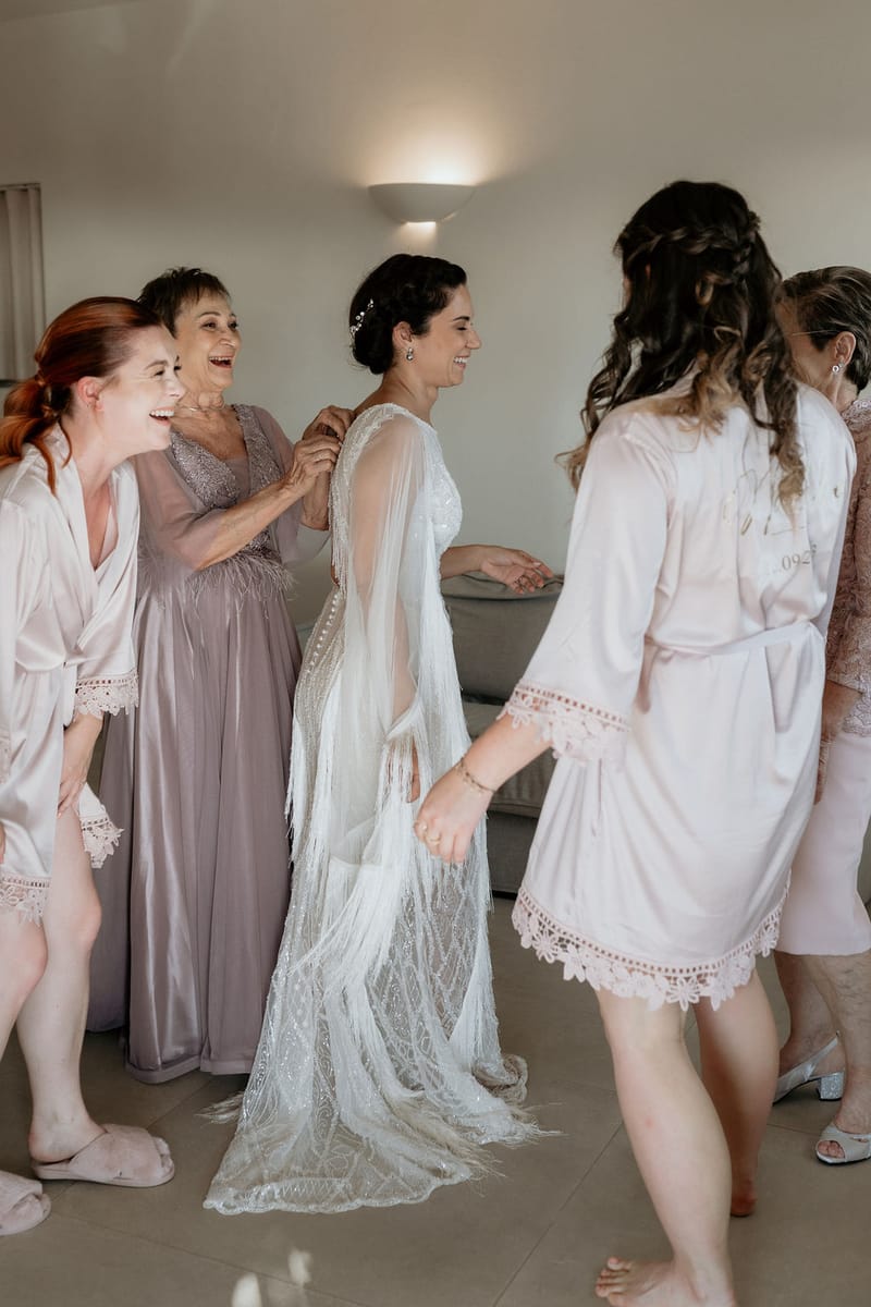 Eliana & Peter Bohemian wedding in Ios