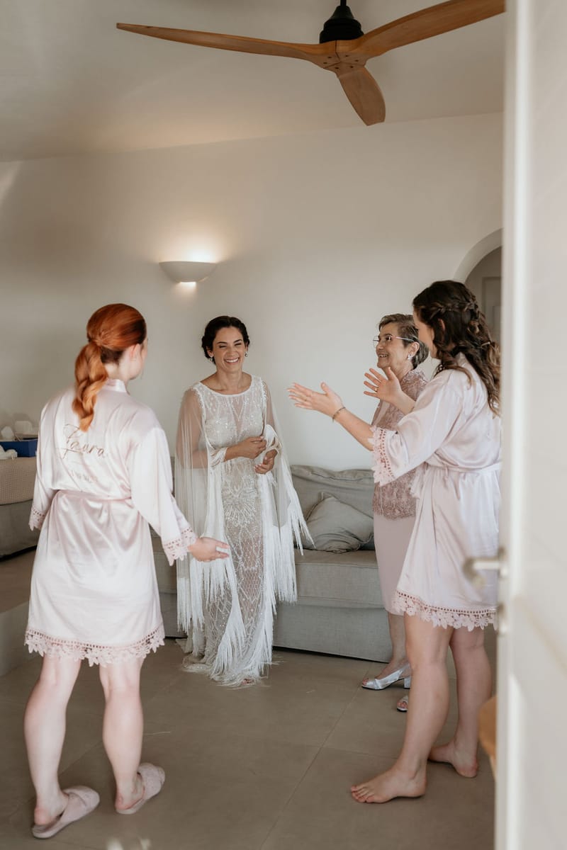 Eliana & Peter Bohemian wedding in Ios