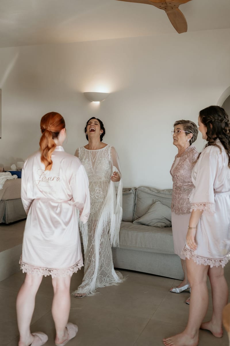 Eliana & Peter Bohemian wedding in Ios