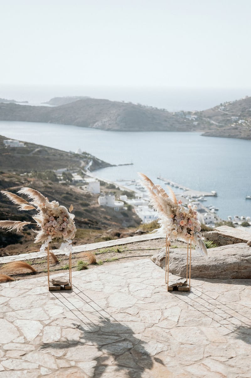 Eliana & Peter Bohemian wedding in Ios