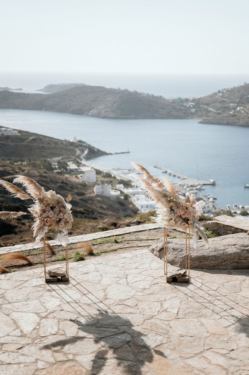 Eliana & Peter Bohemian wedding in Ios