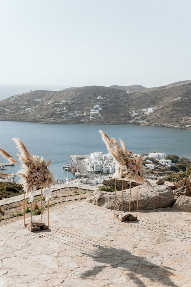 Eliana & Peter Bohemian wedding in Ios