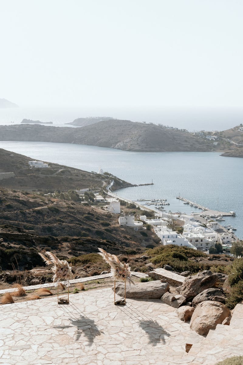 Eliana & Peter Bohemian wedding in Ios