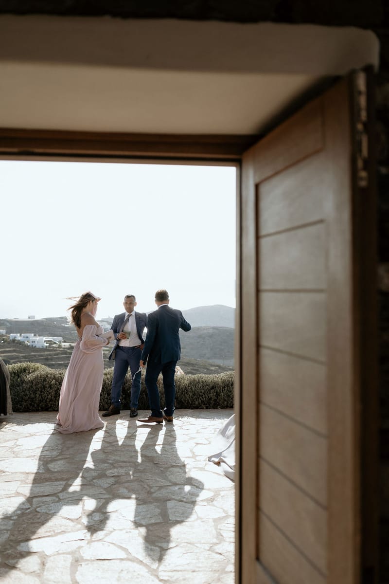 Eliana & Peter Bohemian wedding in Ios