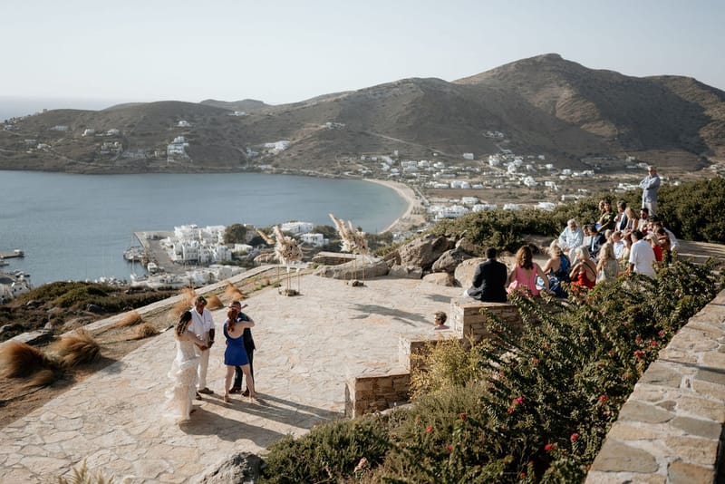 Eliana & Peter Bohemian wedding in Ios