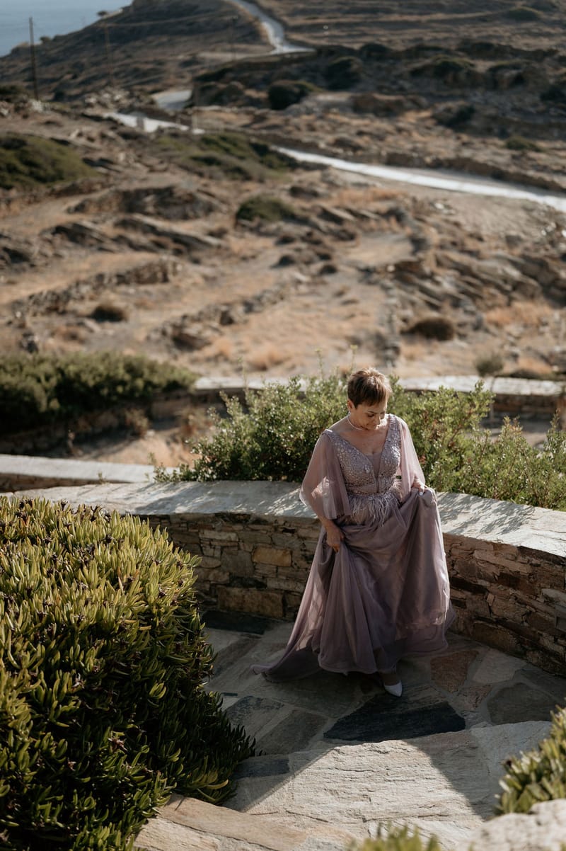 Eliana & Peter Bohemian wedding in Ios