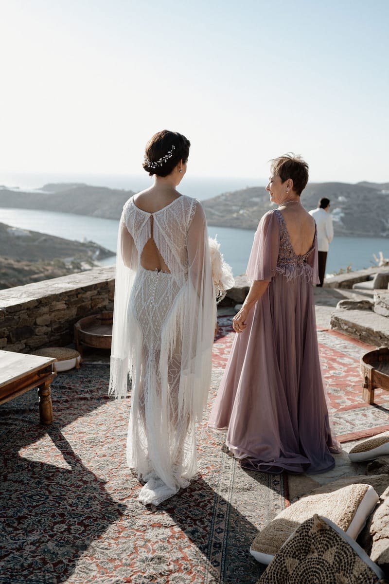 Eliana & Peter Bohemian wedding in Ios