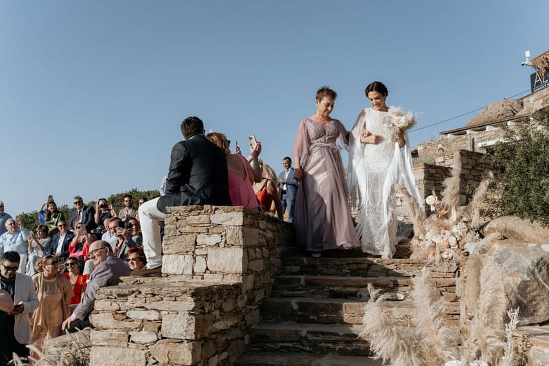 Eliana & Peter Bohemian wedding in Ios