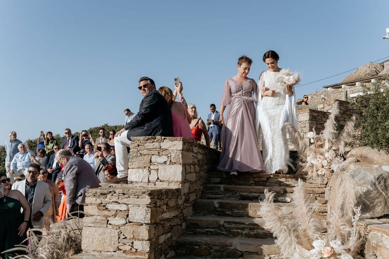 Eliana & Peter Bohemian wedding in Ios