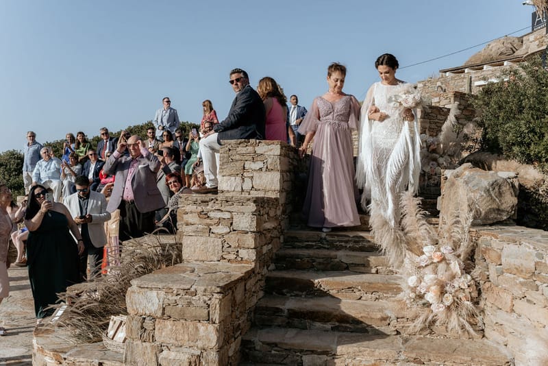 Eliana & Peter Bohemian wedding in Ios