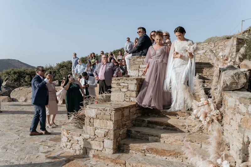 Eliana & Peter Bohemian wedding in Ios