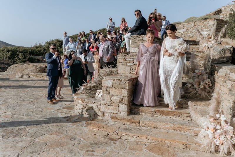 Eliana & Peter Bohemian wedding in Ios