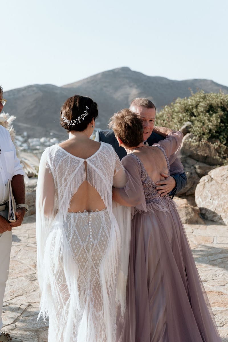 Eliana & Peter Bohemian wedding in Ios