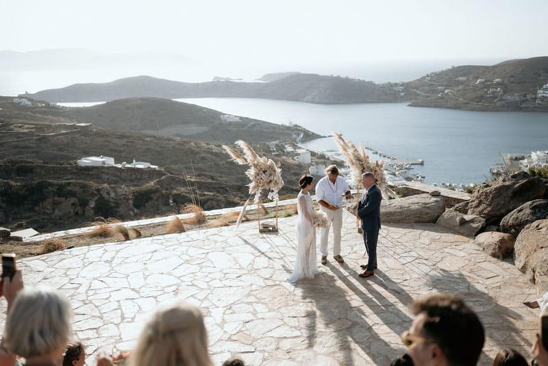 Eliana & Peter Bohemian wedding in Ios