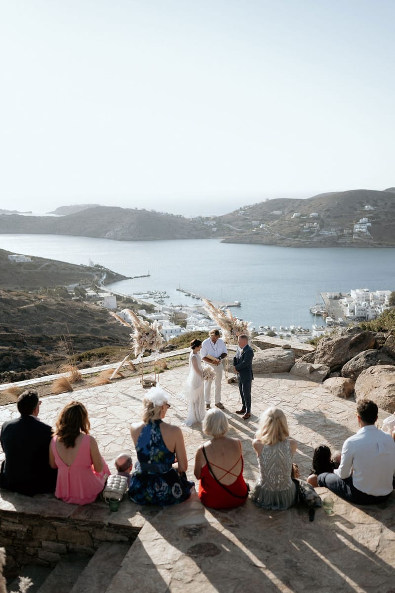 Eliana & Peter Bohemian wedding in Ios