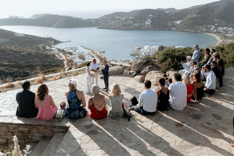 Eliana & Peter Bohemian wedding in Ios