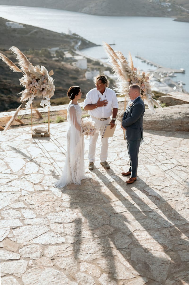 Eliana & Peter Bohemian wedding in Ios