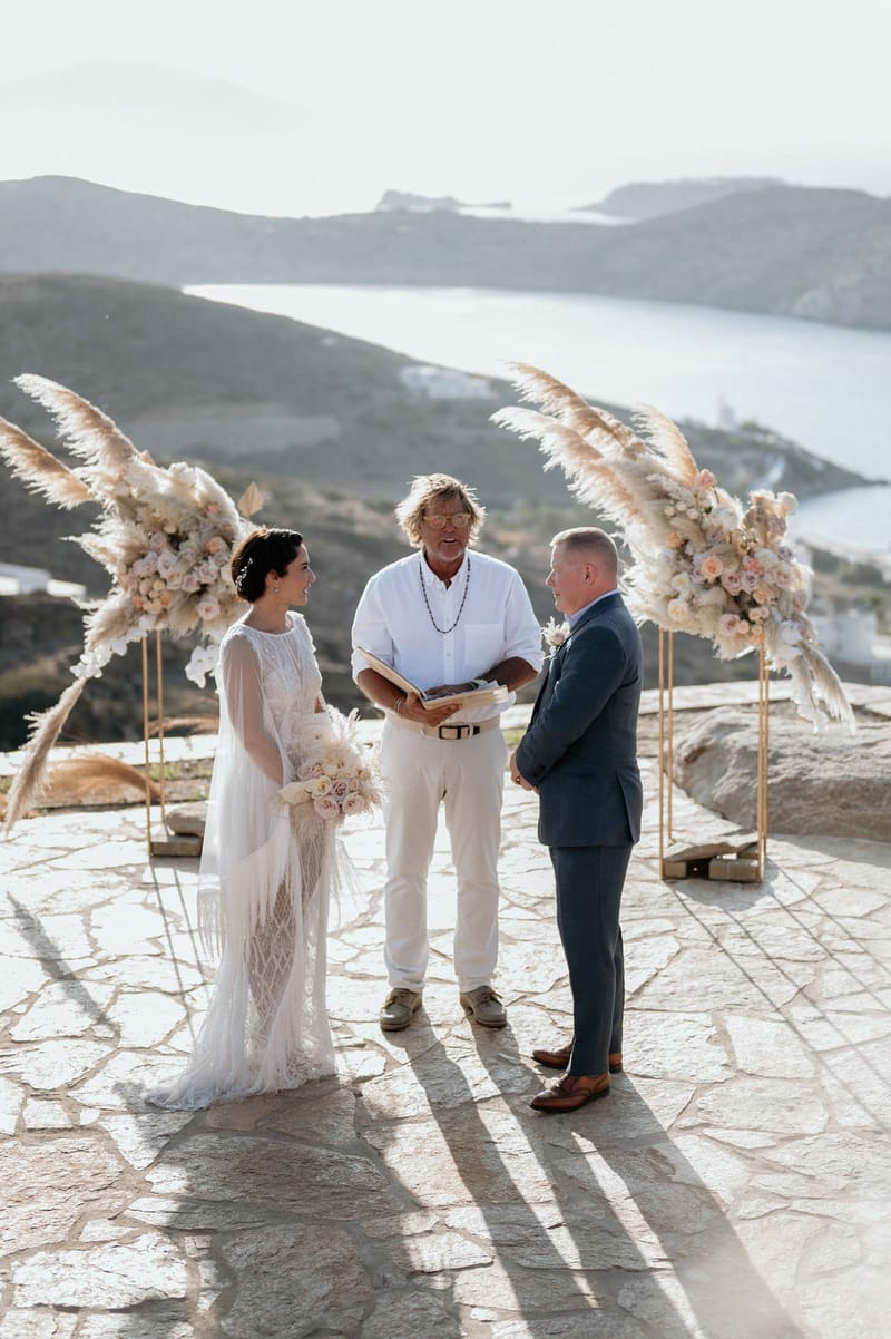 Eliana & Peter Bohemian wedding in Ios