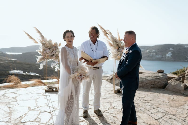 Eliana & Peter Bohemian wedding in Ios